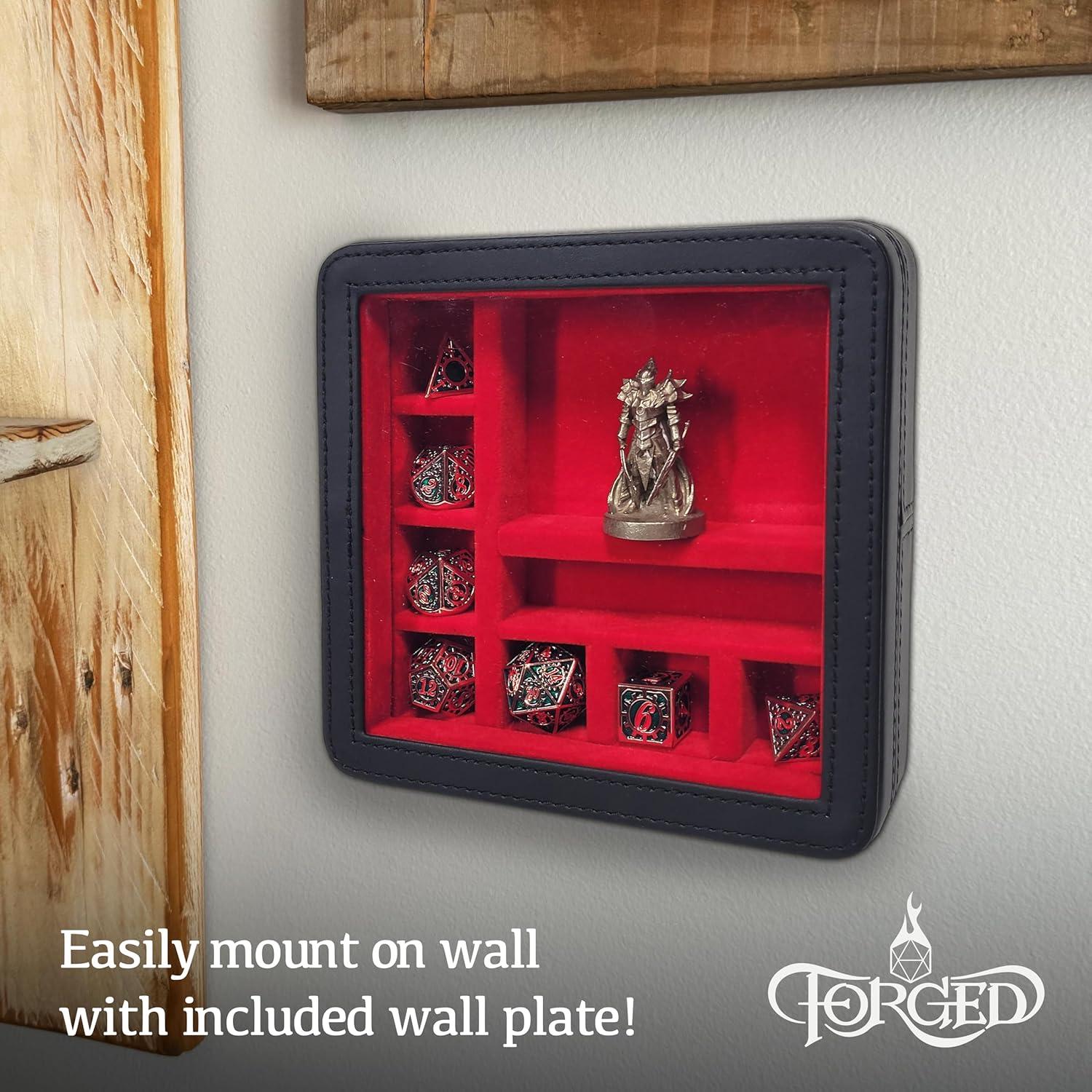 Estuche de Exhibición RPG Forged Dice Co. Rojo 14.7x3.8cm