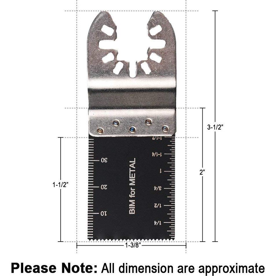 20 Hojas de Sierra Oscilante Bi-Metal Littlegrass 20PCS
