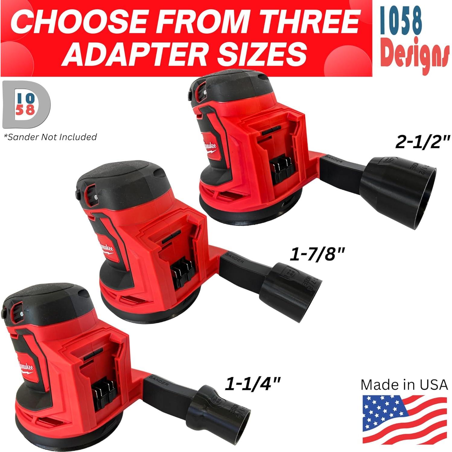 Adaptador de Vacío para Lijadoras Milwaukee 1058 Diseños 32mm