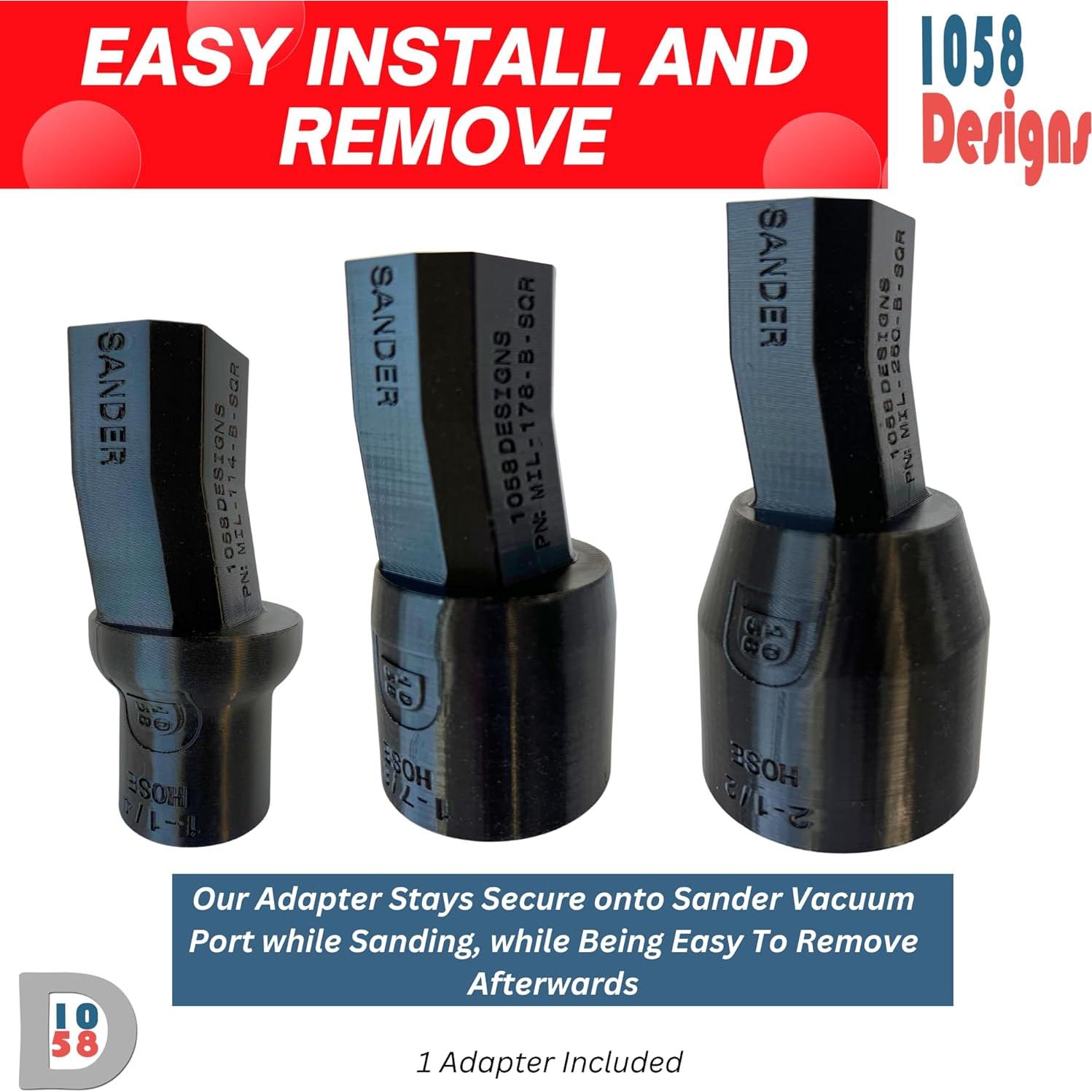 Adaptador de Vacío para Lijadoras Milwaukee 1058 Diseños 32mm