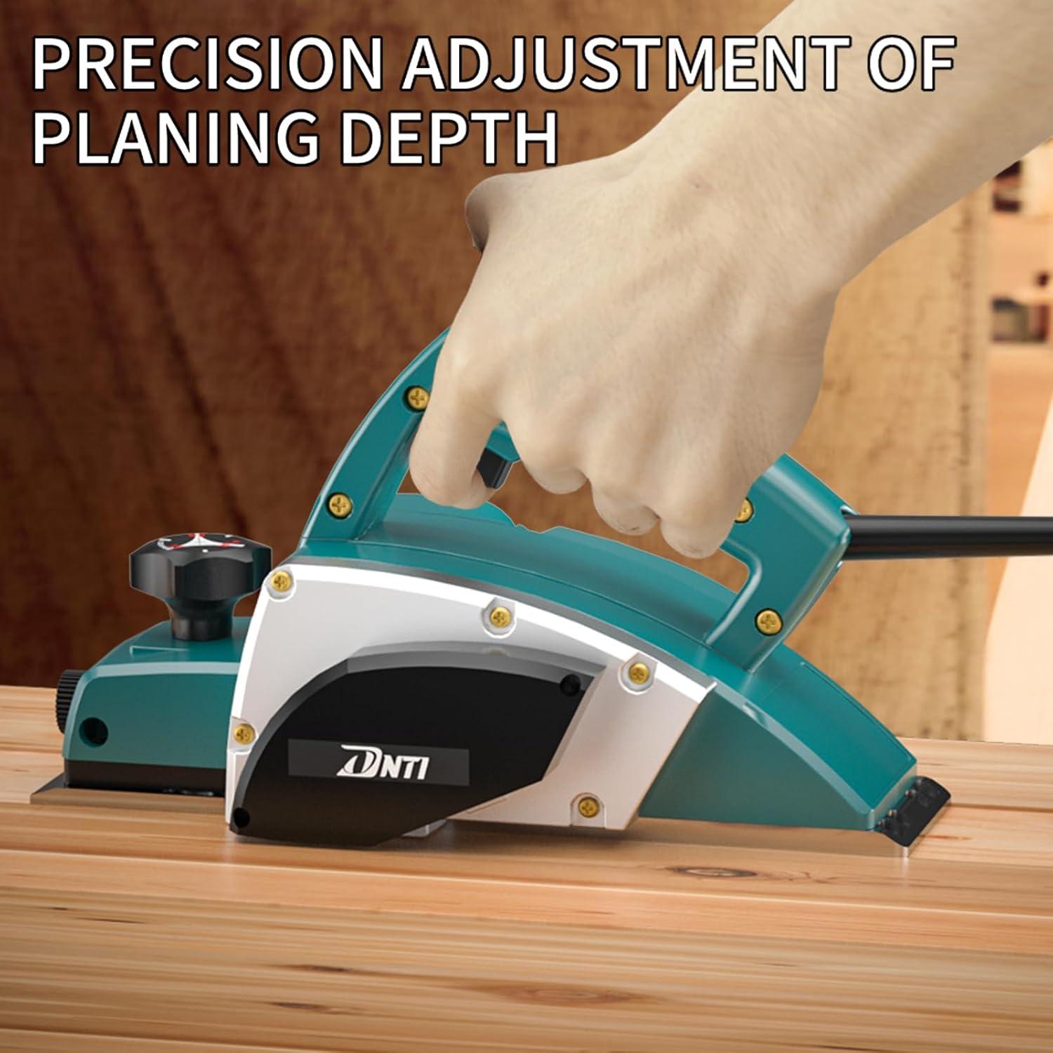 Cepillo eléctrico DNTI 2920B 3.8A 82mm 15000RPM para madera