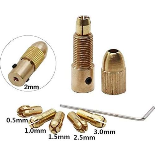 Chuck de Taladro Mini Mesee 0.5-3mm con Llave Allen
