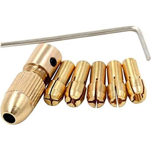 Chuck de Taladro Mini Mesee 0.5-3mm con Llave Allen