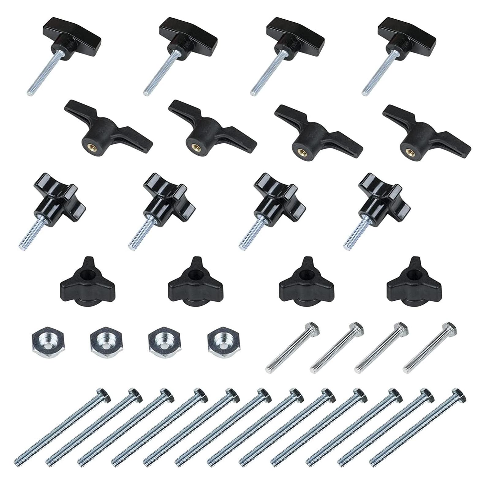 Kit de Perfiles T-Track POWERTEC 71130 con 36 Piezas