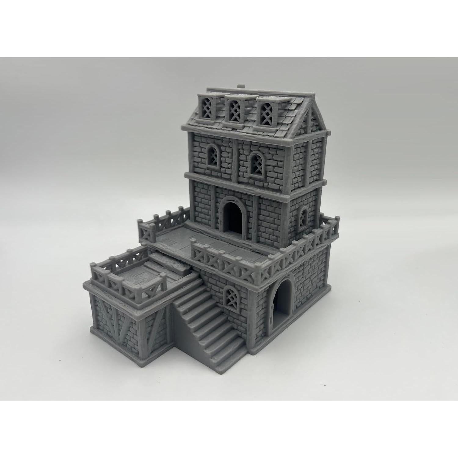 Terreno Medieval 3D Hautico para Miniaturas 28mm Pintable