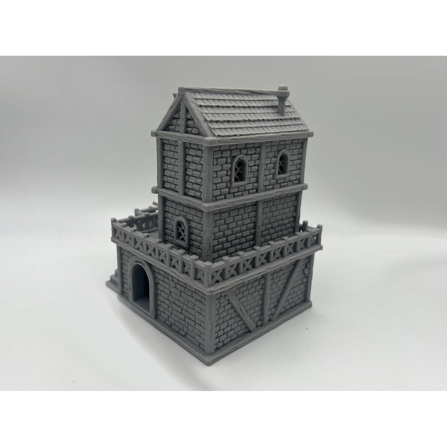 Terreno Medieval 3D Hautico para Miniaturas 28mm Pintable