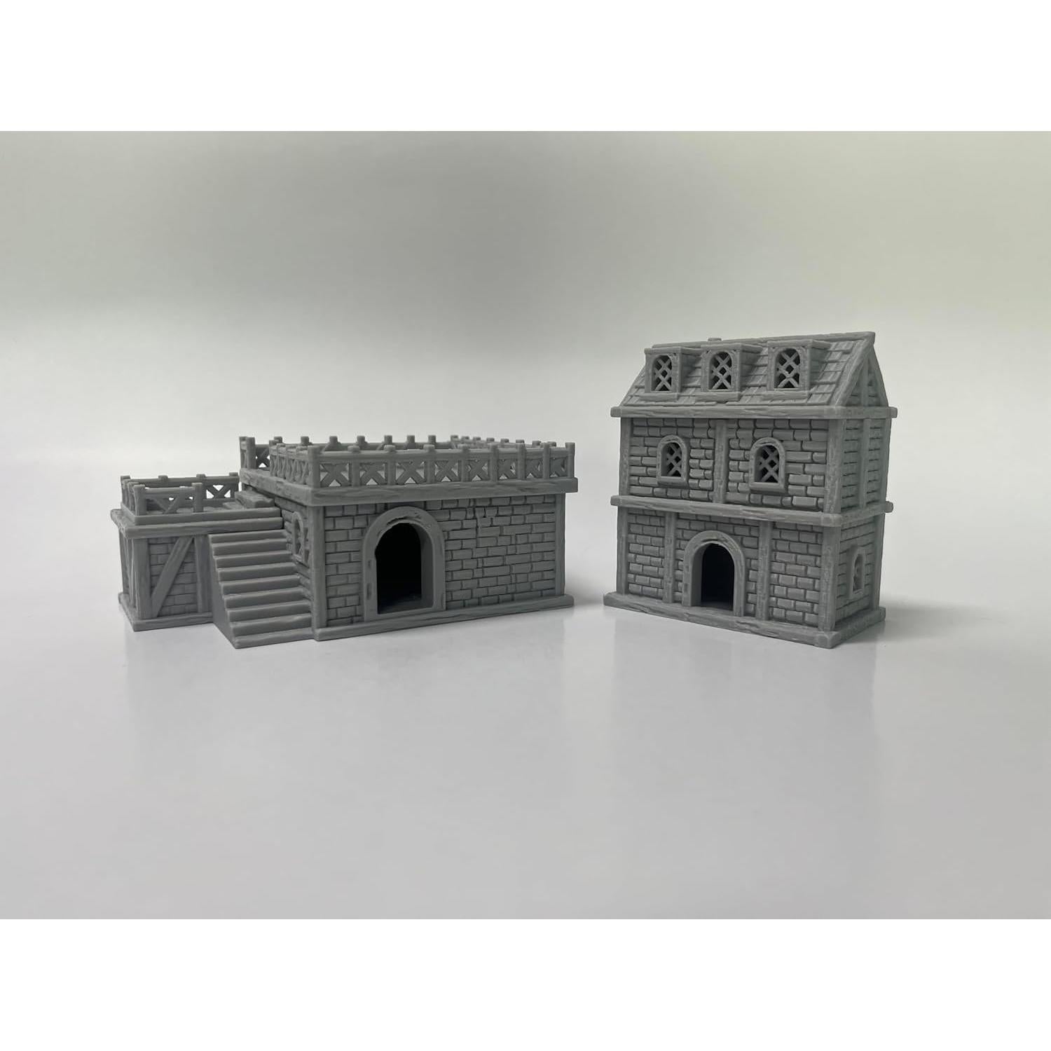 Terreno Medieval 3D Hautico para Miniaturas 28mm Pintable