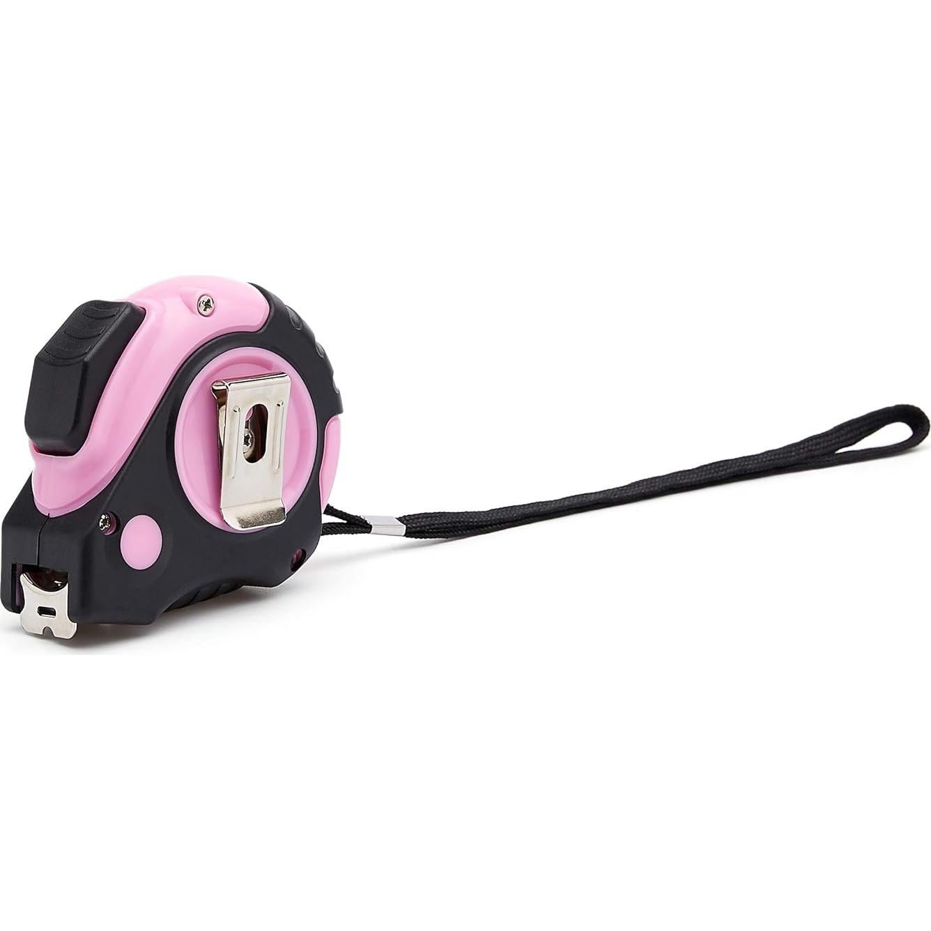 Cinta Métrica Retráctil Amazon Basics 4.9m Rosa