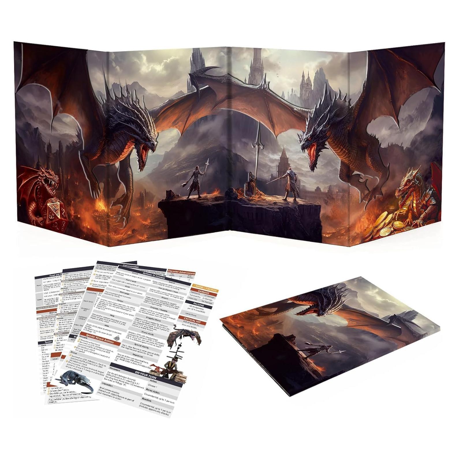 Pantalla DM Haxtec para Dungeons and Dragons 36x23 cm