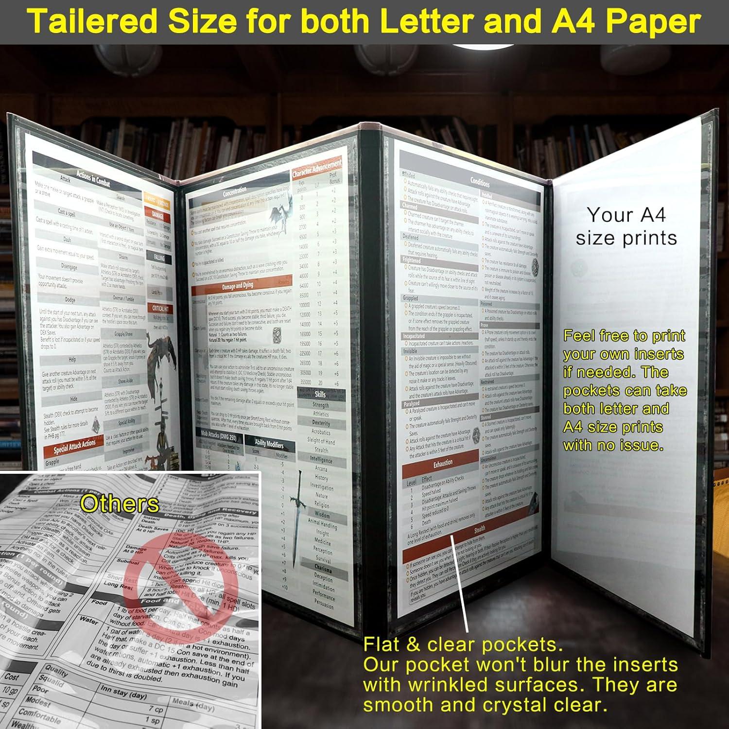 Pantalla DM Haxtec para Dungeons and Dragons 36x23 cm