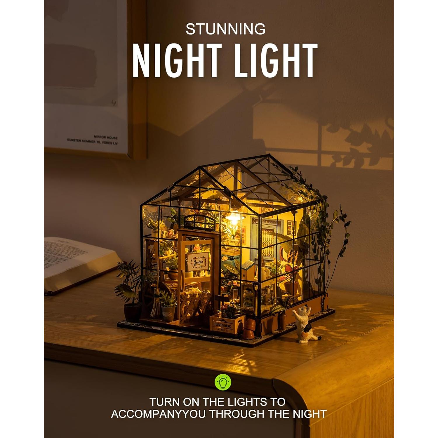 Kit de Casa en Miniatura Rolife Invernadero Cathy 18.3x18.3 cm