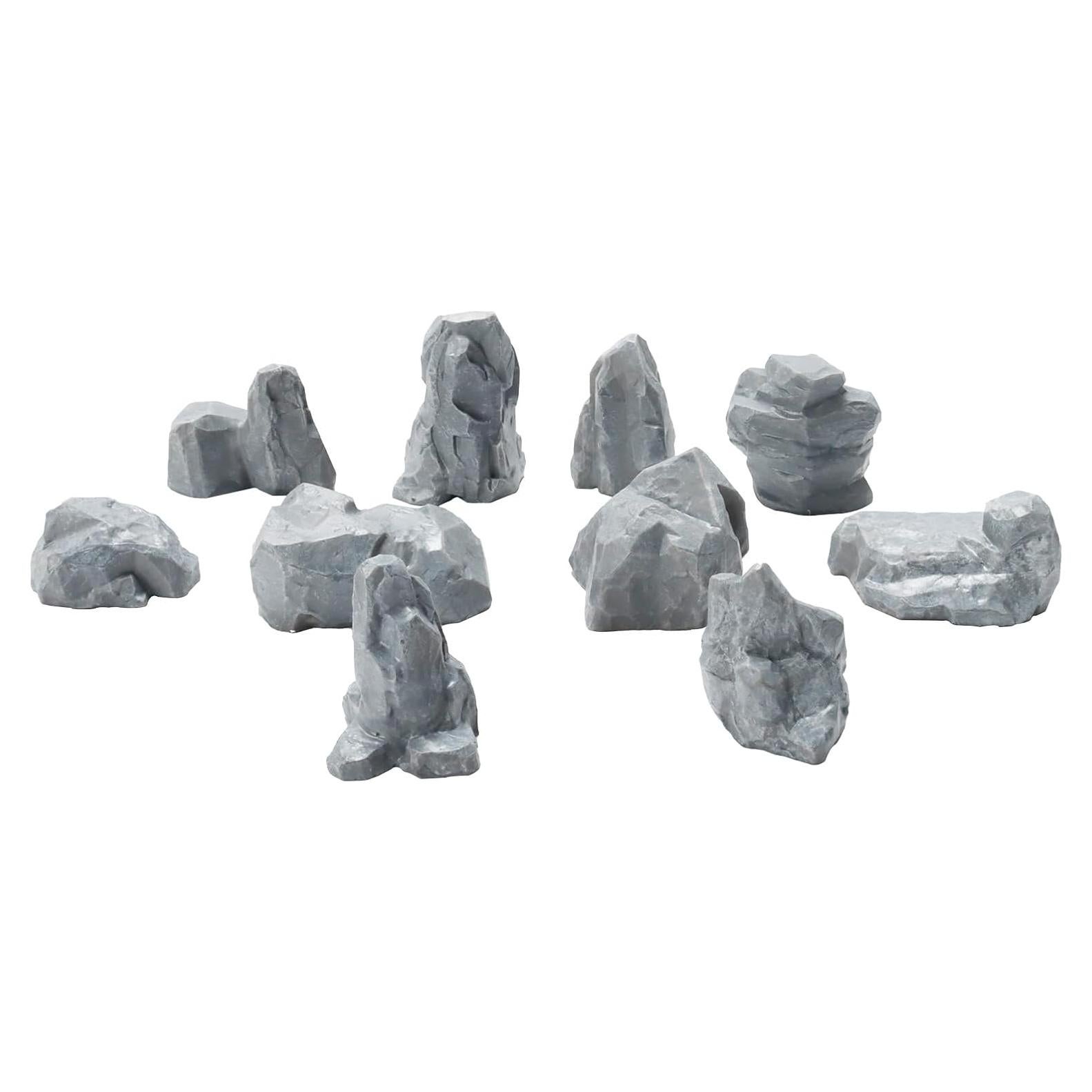 Warmtree 10 Piezas Rocas Falsas Miniatura Jardín Hadas