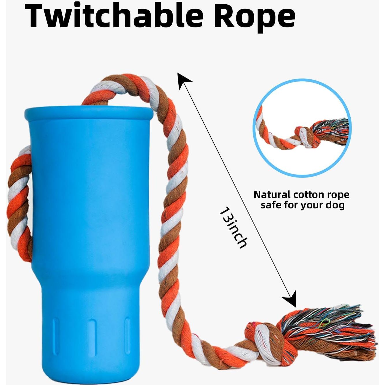 Dog Toys for Aggressive Chewers, Dog Squeaky Toys for Large Dogs, Durable Indestructible Tough Dog Chew Toys for Medium Dogs, Interactive Rubber Dog Toys to Keep Them Busy