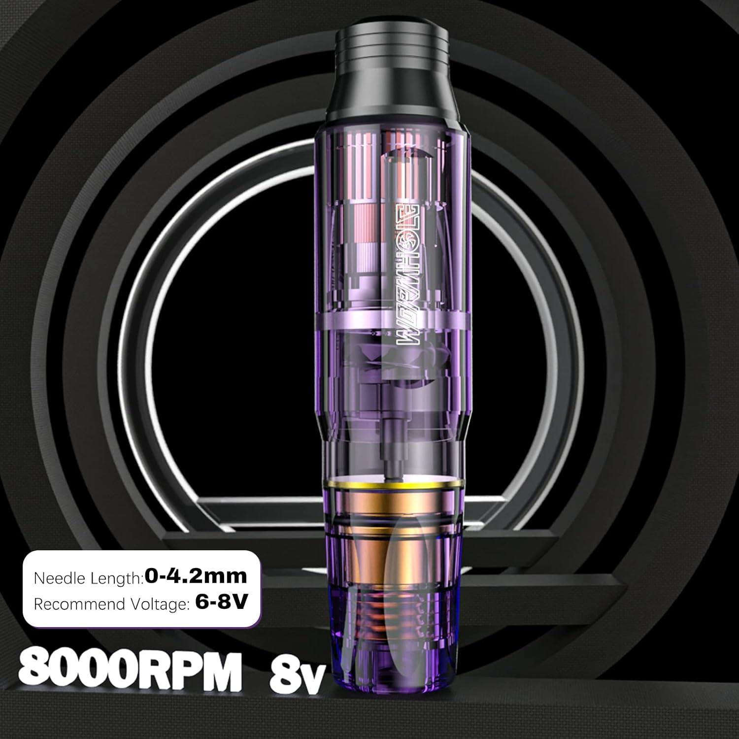 Kit de Máquina de Tatuaje Inalámbrica Wormhole WTK176 - 1,050 mAh