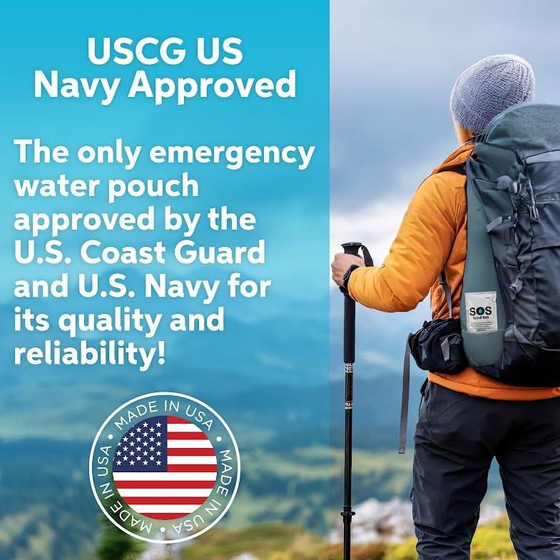 Paquetes de Agua de Emergencia SOS Food Lab - 62 Unidades 125 ml