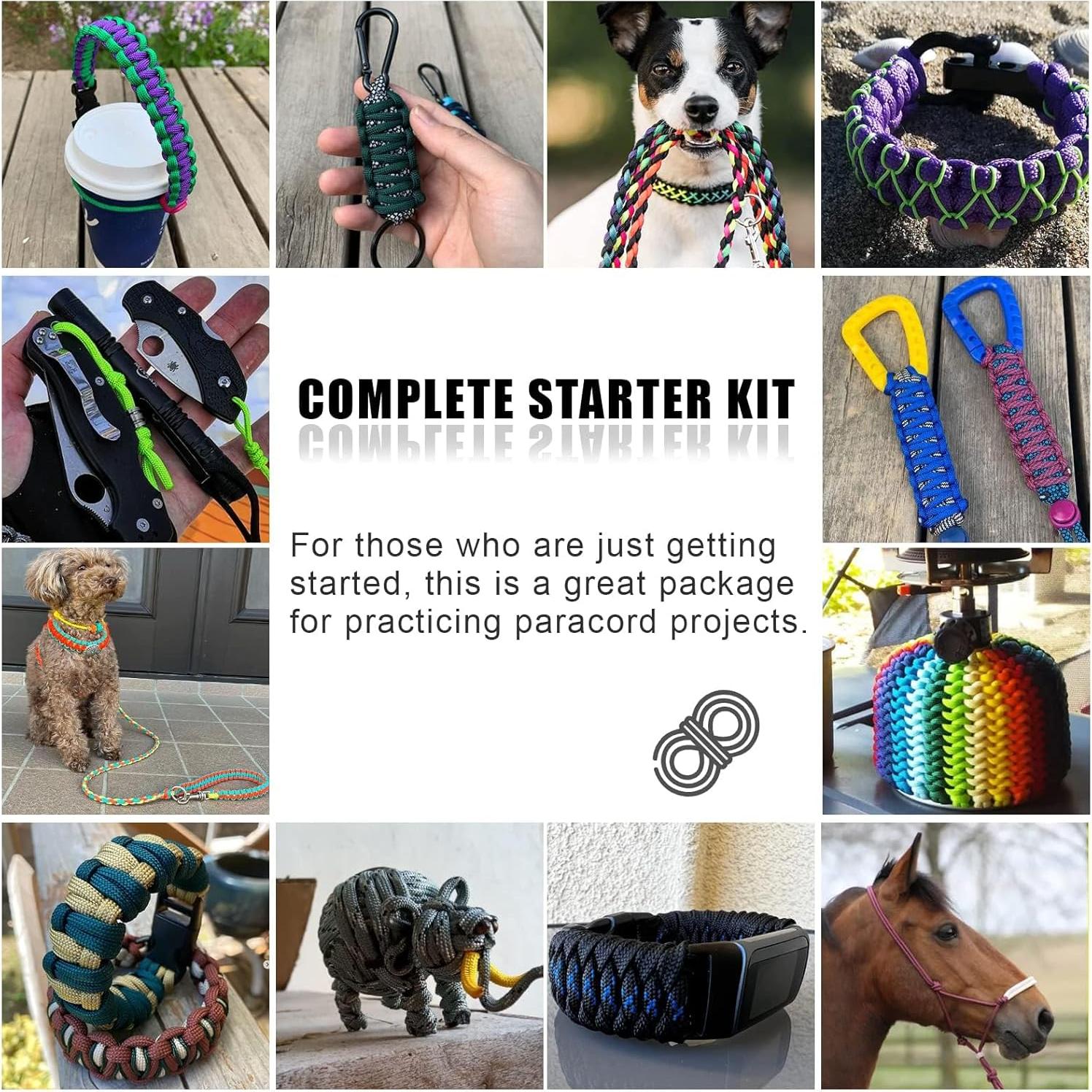 Kit de Paracord 550 WEREWOLVES - 24 Colores, 73.15 m