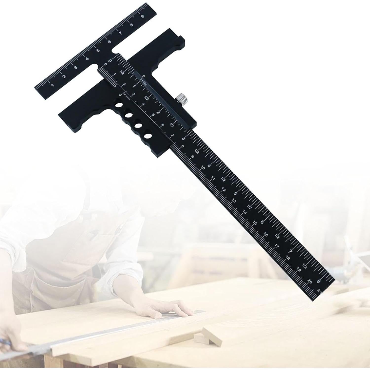 Regla Multifuncional de Trabajo en Madera Leefasy 22.9cm