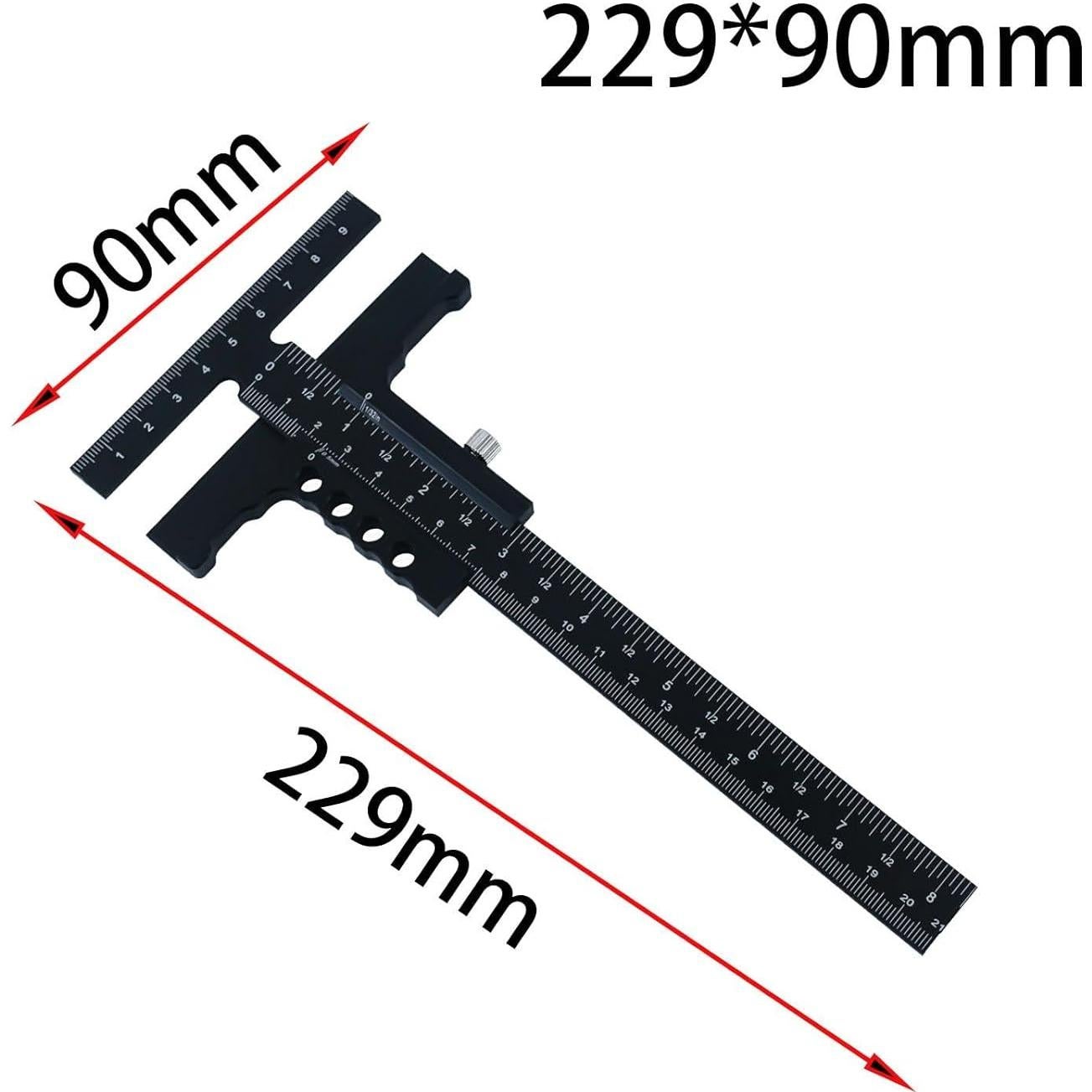 Regla Multifuncional de Trabajo en Madera Leefasy 22.9cm