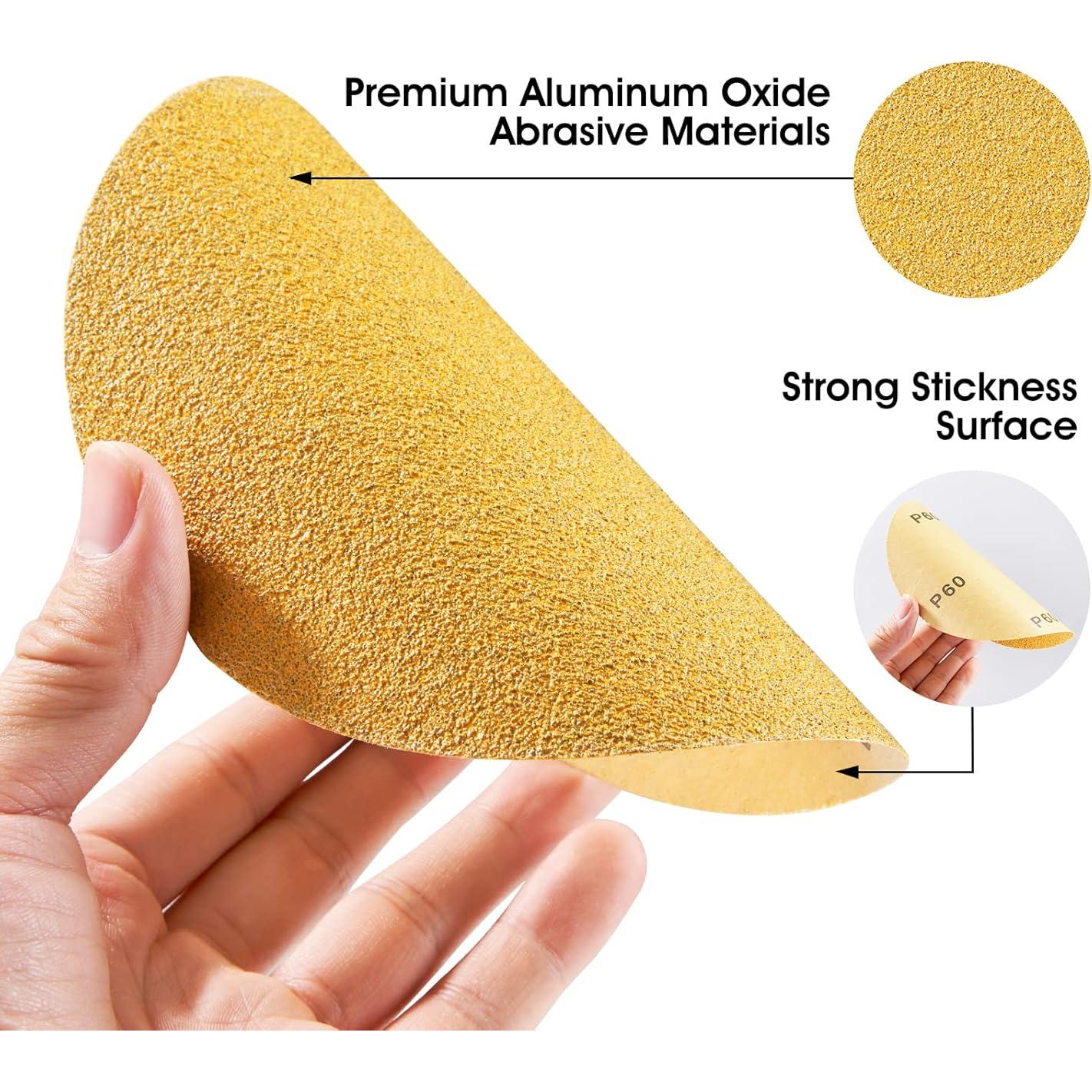 Discos de Lijado PSA 100 Pcs 6" S SATC 60 Granos Autoadhesivos