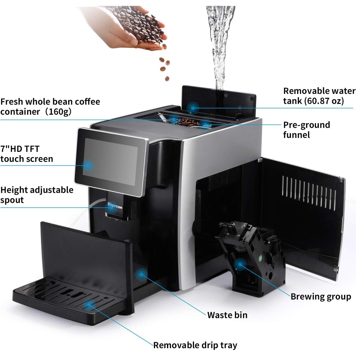 Máquina de café espresso La Reveuse 726962554510 1.8L táctil