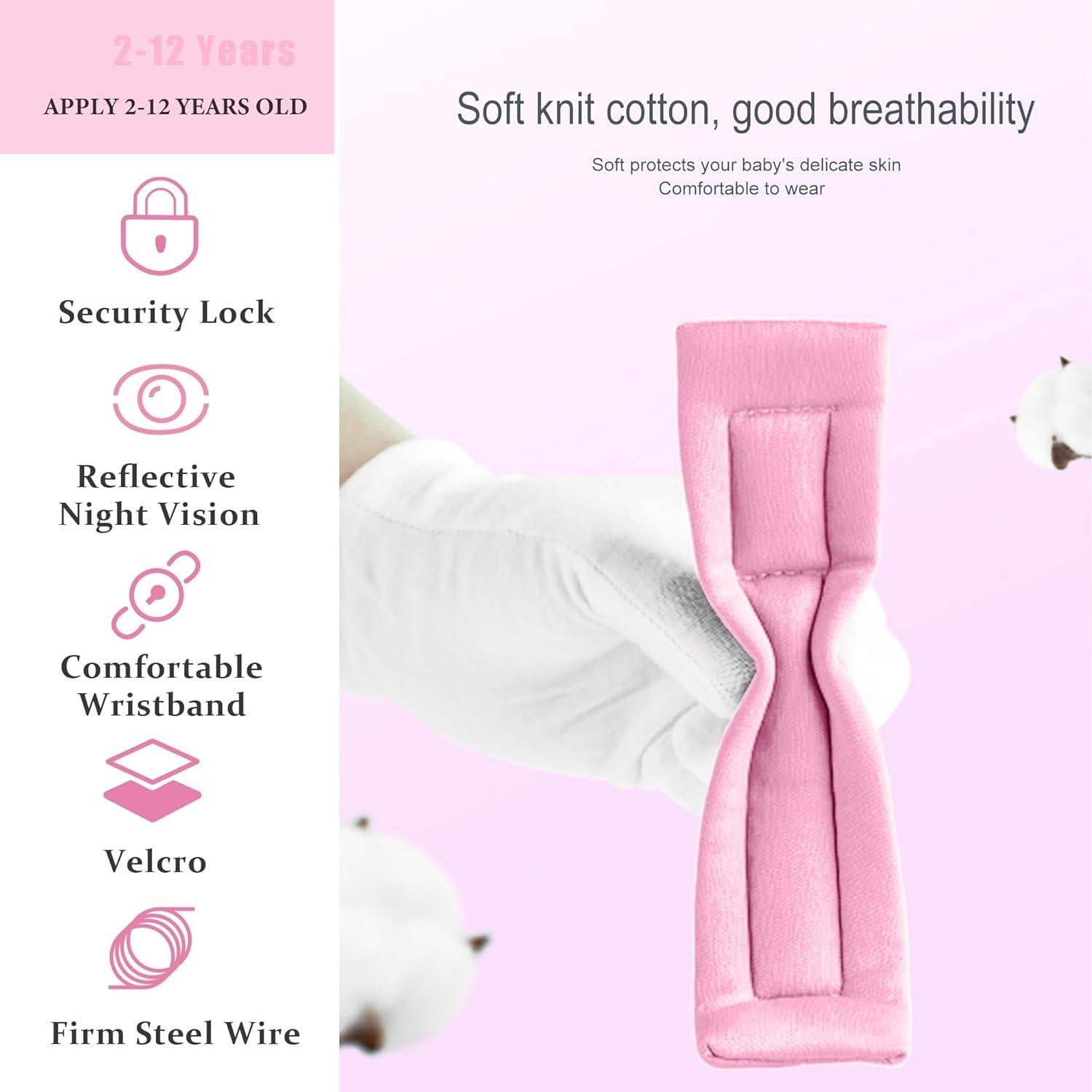 Arnés de Seguridad para Niños WSZCML - Rosa Claro