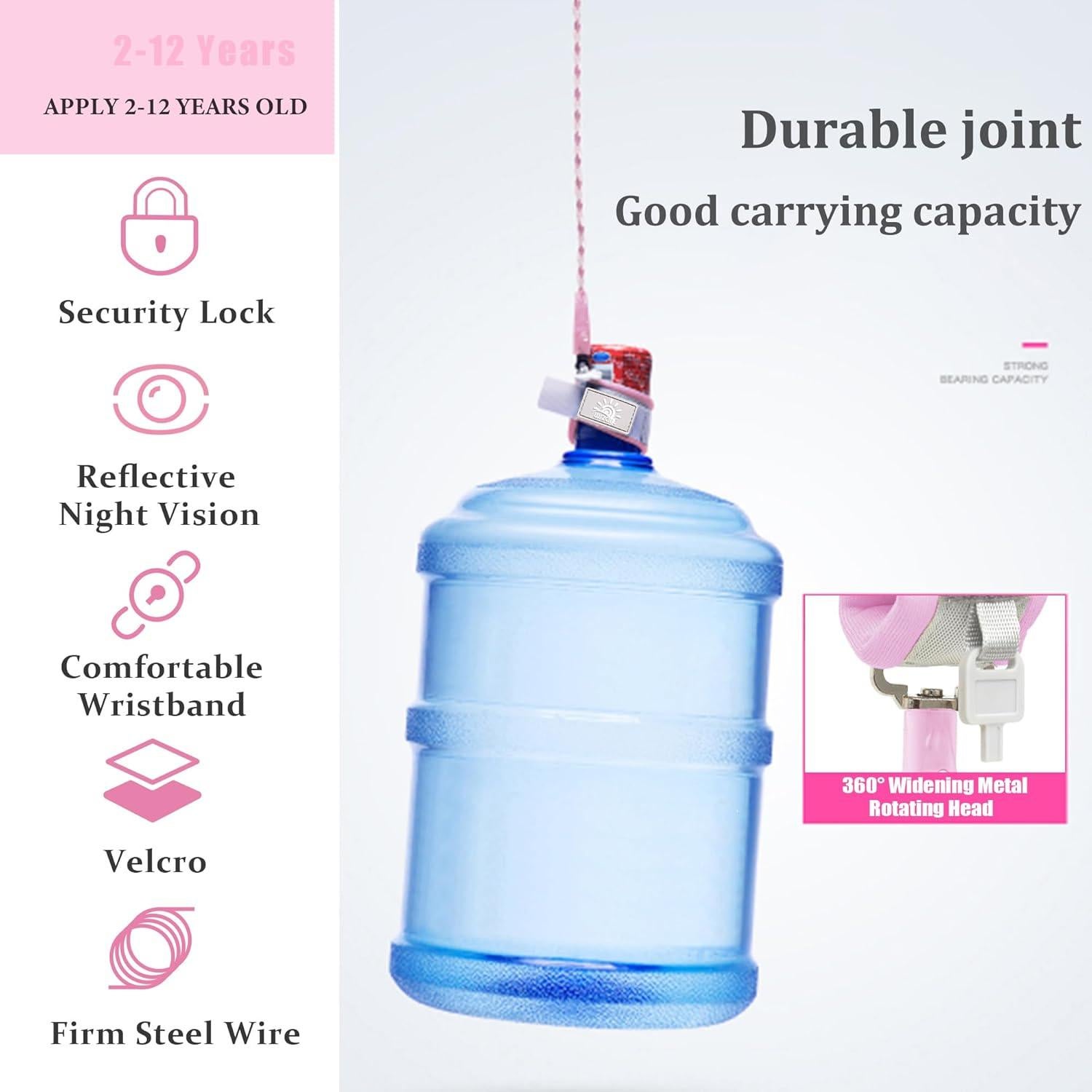 Arnés de Seguridad para Niños WSZCML - Rosa Claro