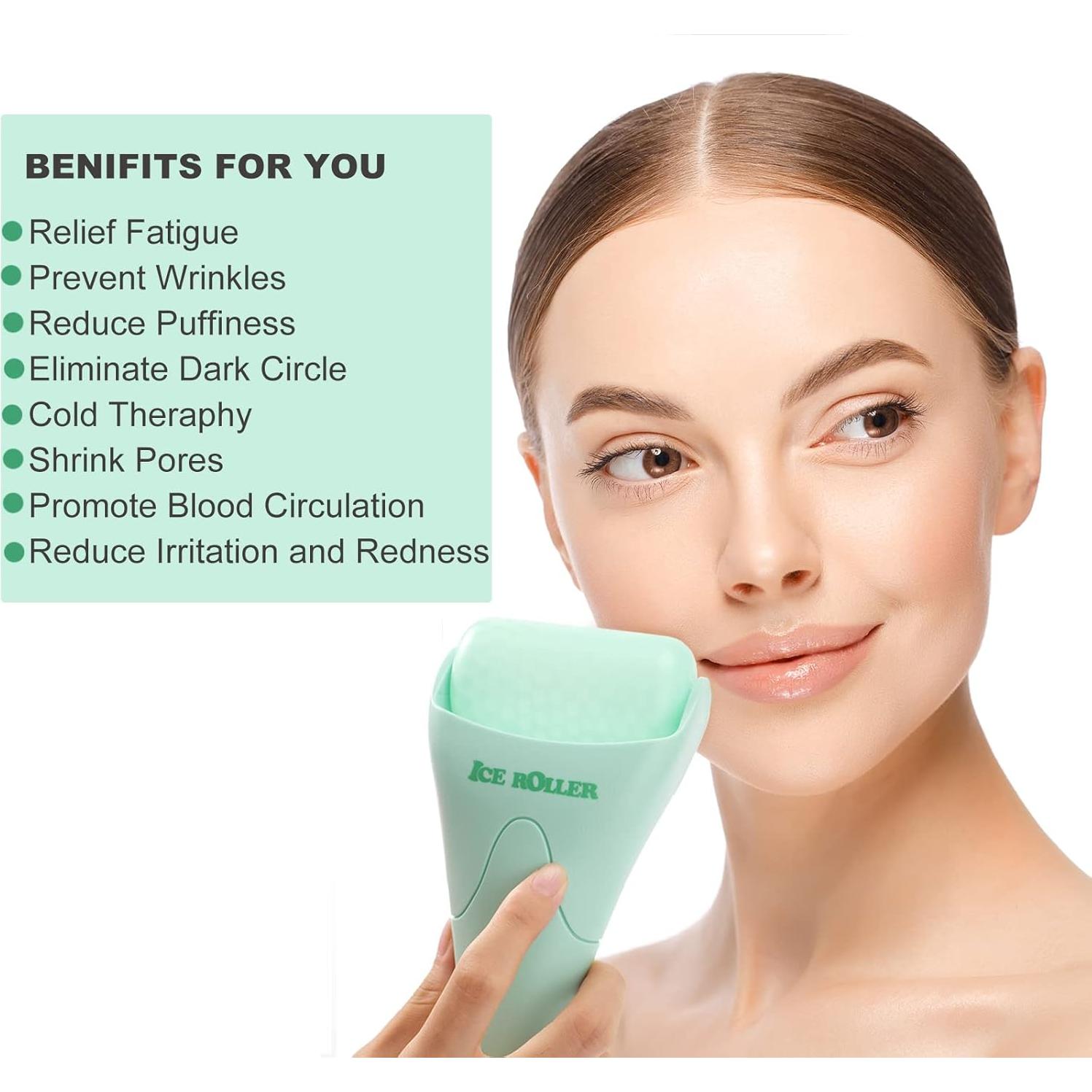 Rodillo de Hielo Facial Wonderwin Verde - Masaje y Cuidado de Piel