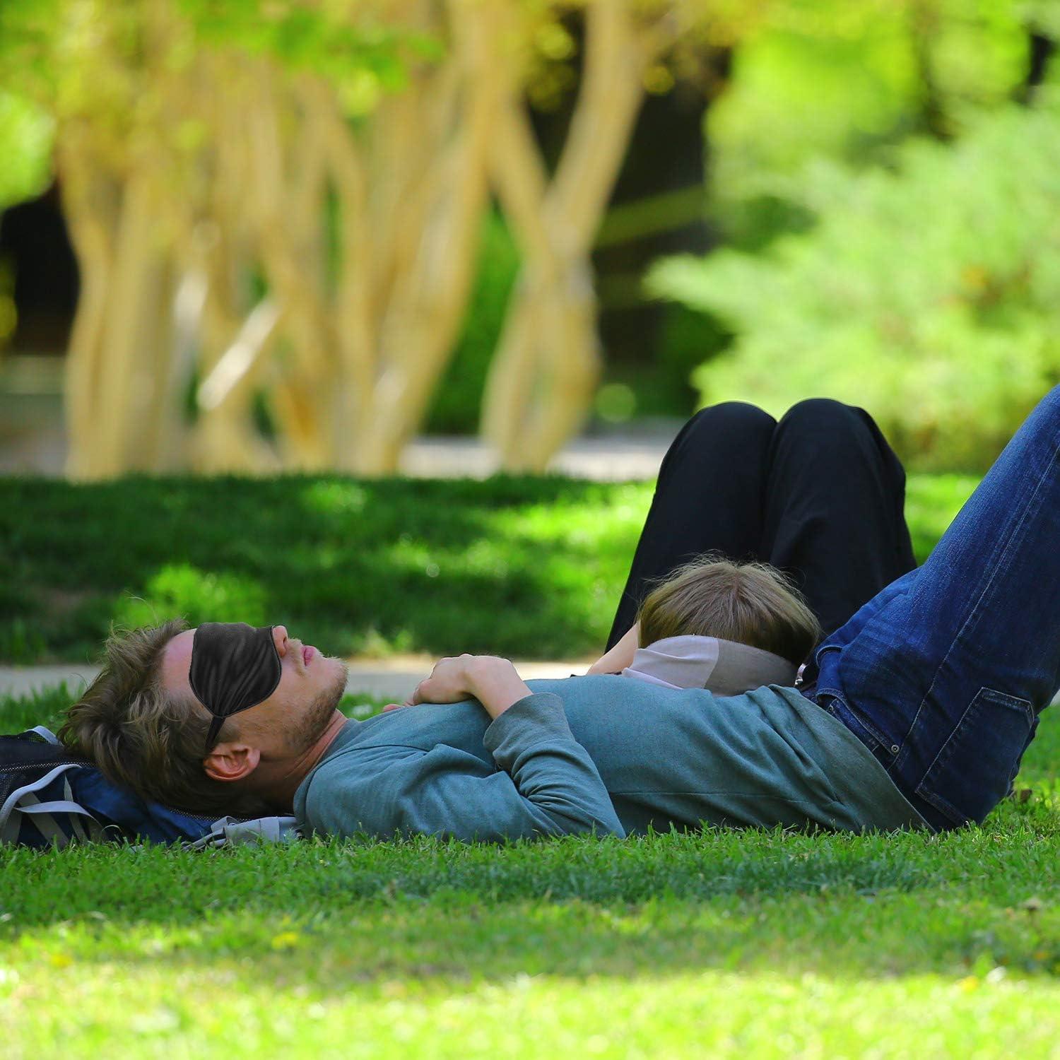 Máscara de Sueño de Seda Hochoek 6 Piezas Suave y Transpirable