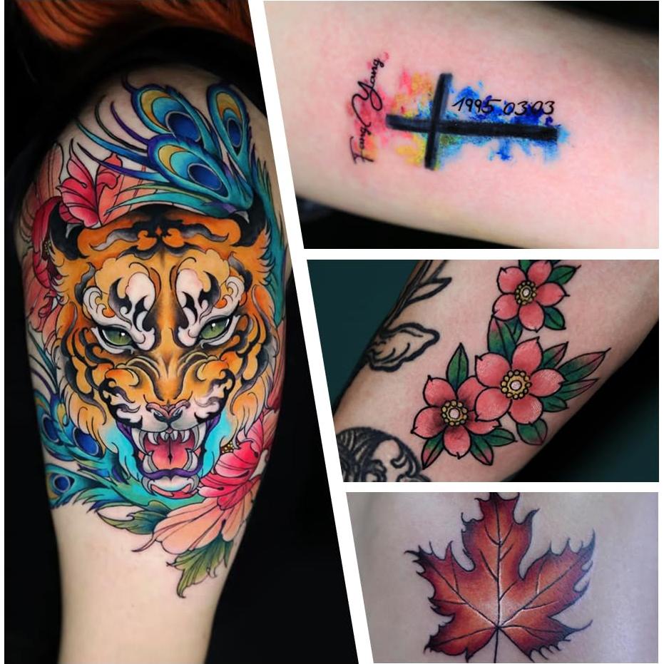 Kit Completo de Tatuaje Solong - Máquina Rotativa, 60 Piezas