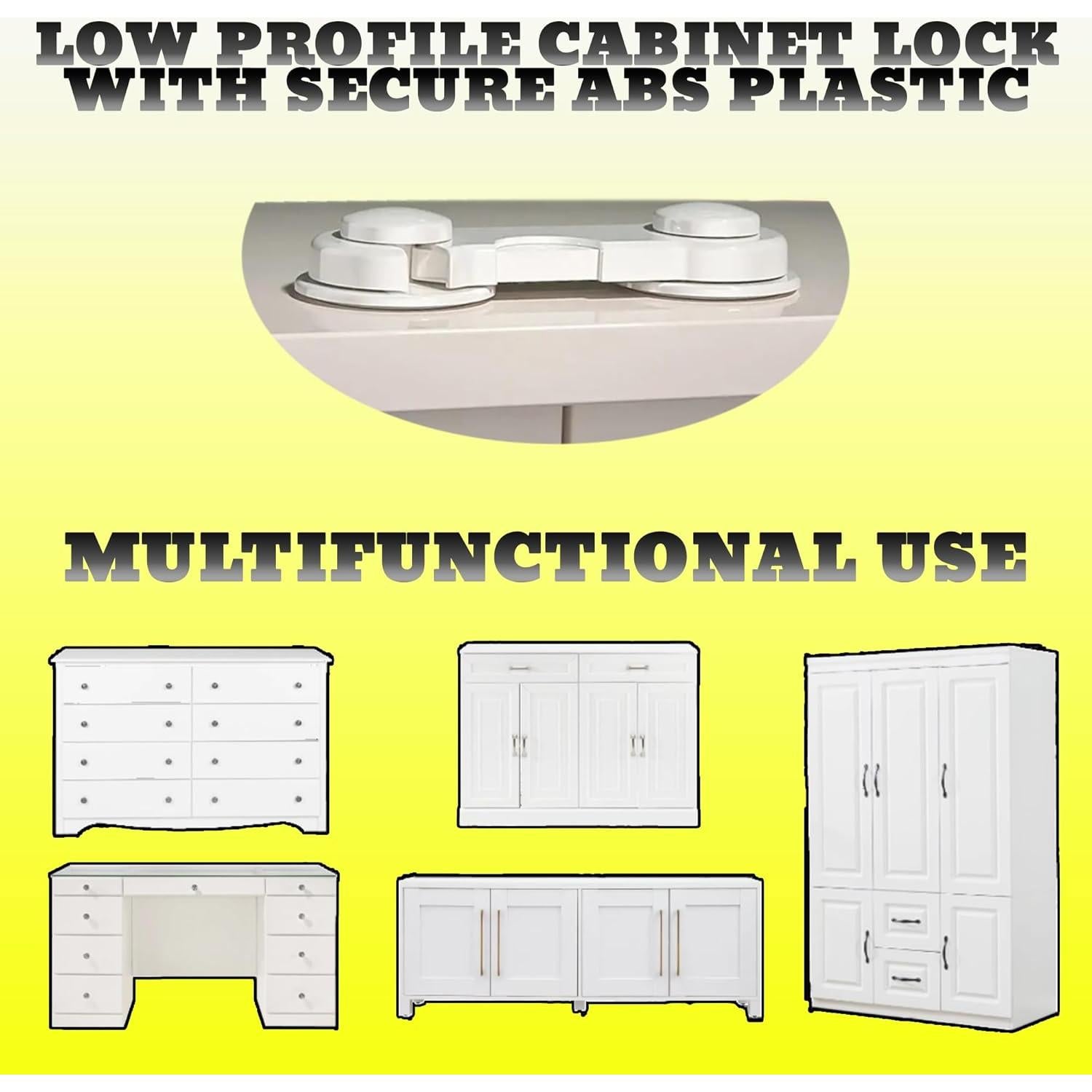 Cerraduras de Seguridad Infantil Best Helpers - 5 Piezas Adhesivas