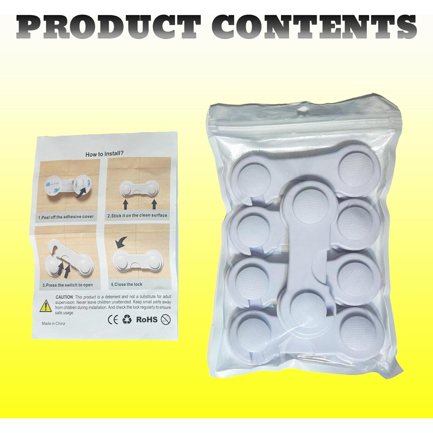 Cerraduras de Seguridad Infantil Best Helpers - 5 Piezas Adhesivas