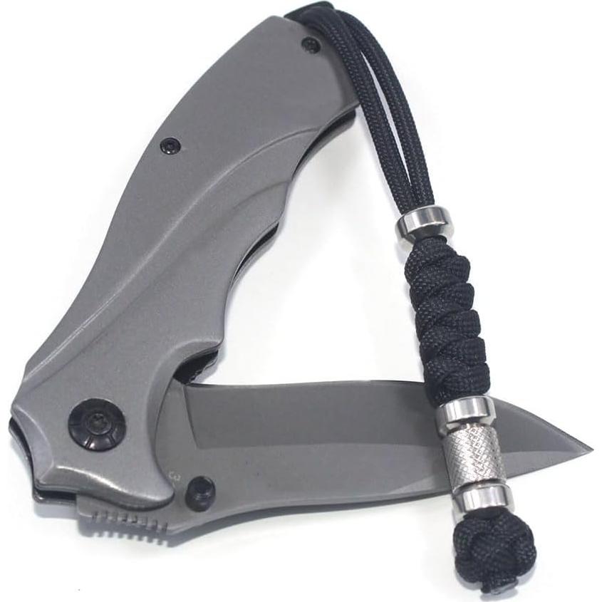 Paquete de 2 Lanyards Paracord Trufas 13.46 cm Negro