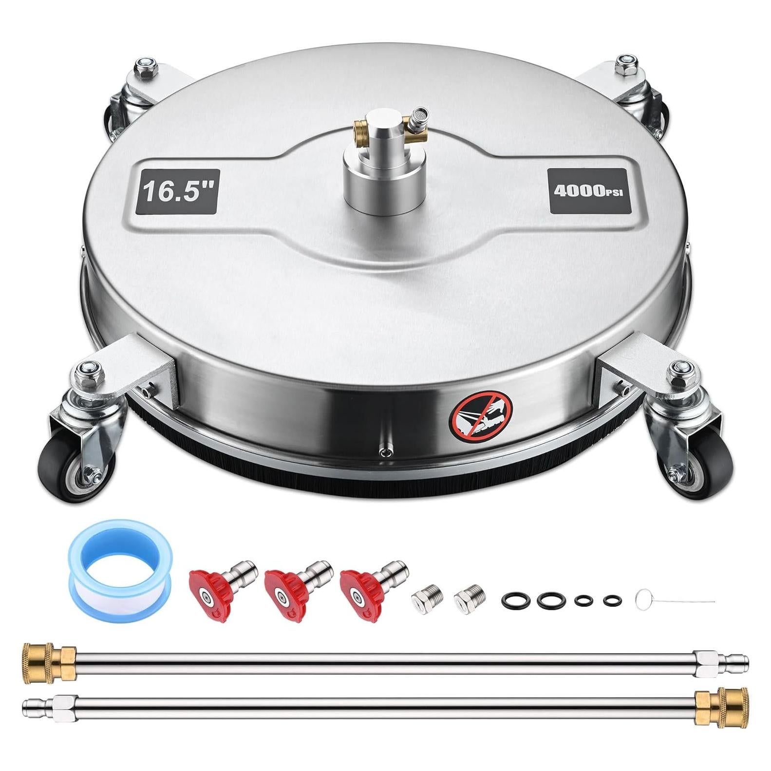 Limpiador de Superficies Yescom 16.5" Acero Inoxidable 4000 PSI