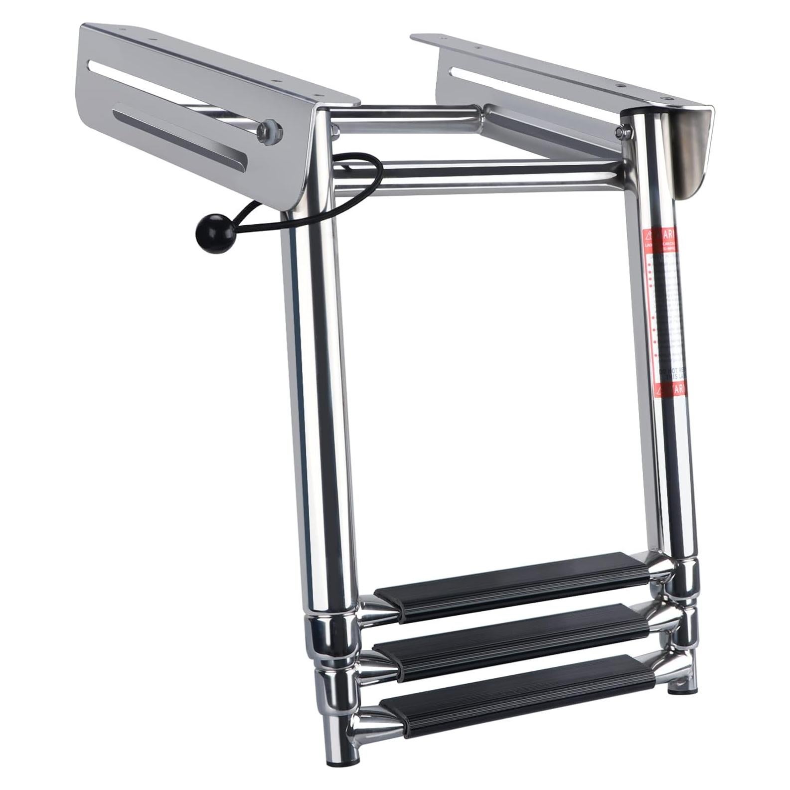 Escalera Plegable de 3 Pasos XinKunmarine Acero Inoxidable