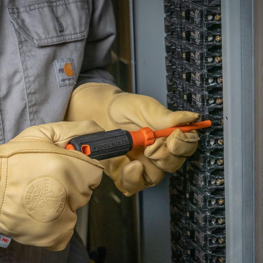 Destornillador Aislado Klein Tools 6824INS 1000V 10cm Punta Gabinete