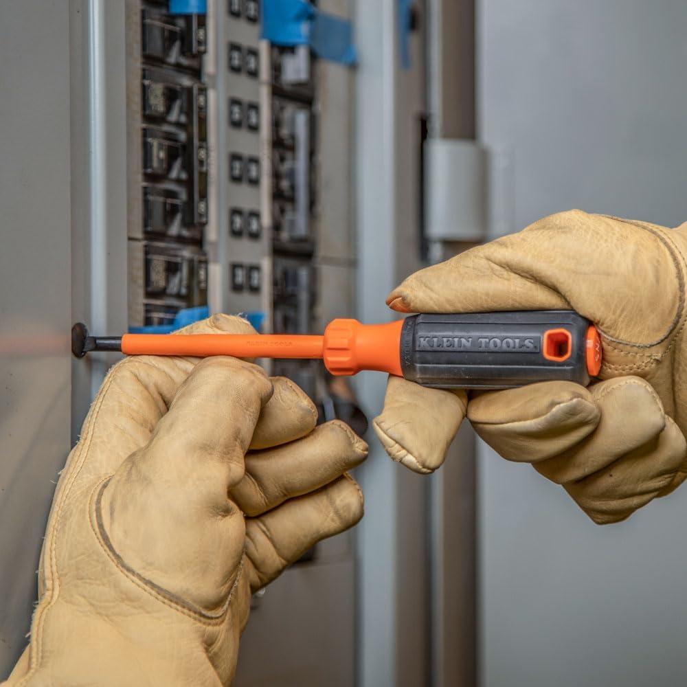 Destornillador Aislado Klein Tools 6824INS 1000V 10cm Punta Gabinete