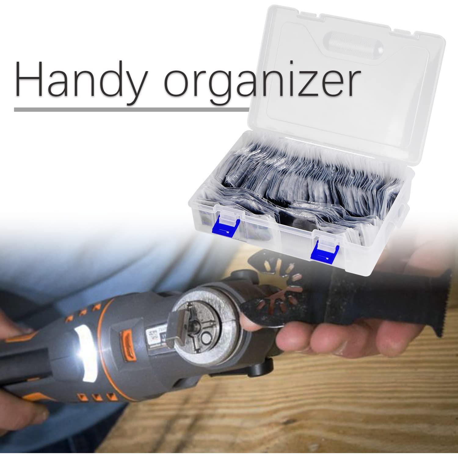 Adust 50 Wood Multitool Blades Kit Multi Tools Blades Oscillating Saw Blades Fit Dewalt Tools Ryobi Bosch Ridgid Milwaukee Rockwell Fein Multimaster Craftsman Oscillating Tool Blades (50)