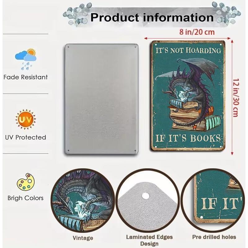 Cartel de Estaño Vintage Dragón 20x30 cm TPH5 Decoración