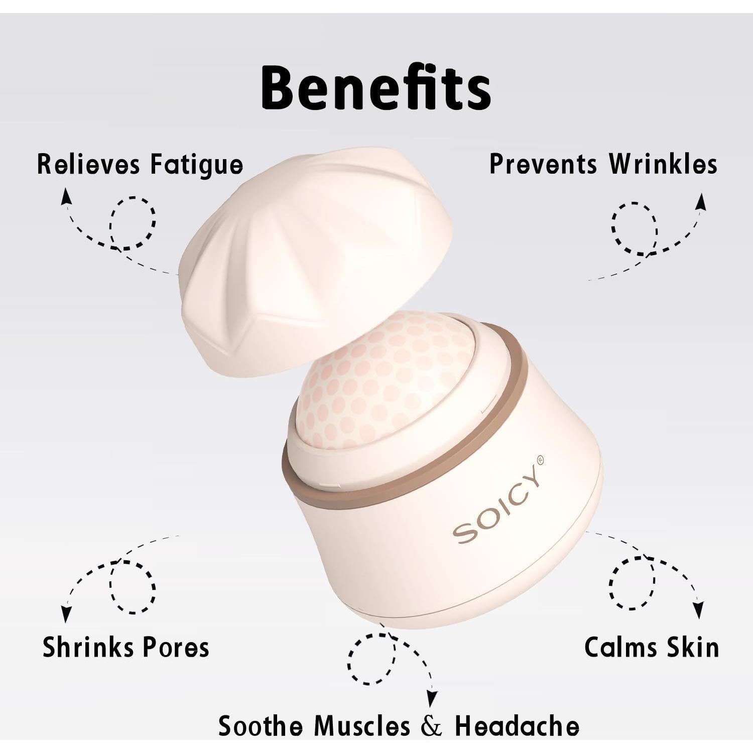 Rodillo de Hielo Facial Leeshine S50 Rosa - Cuidado de Piel