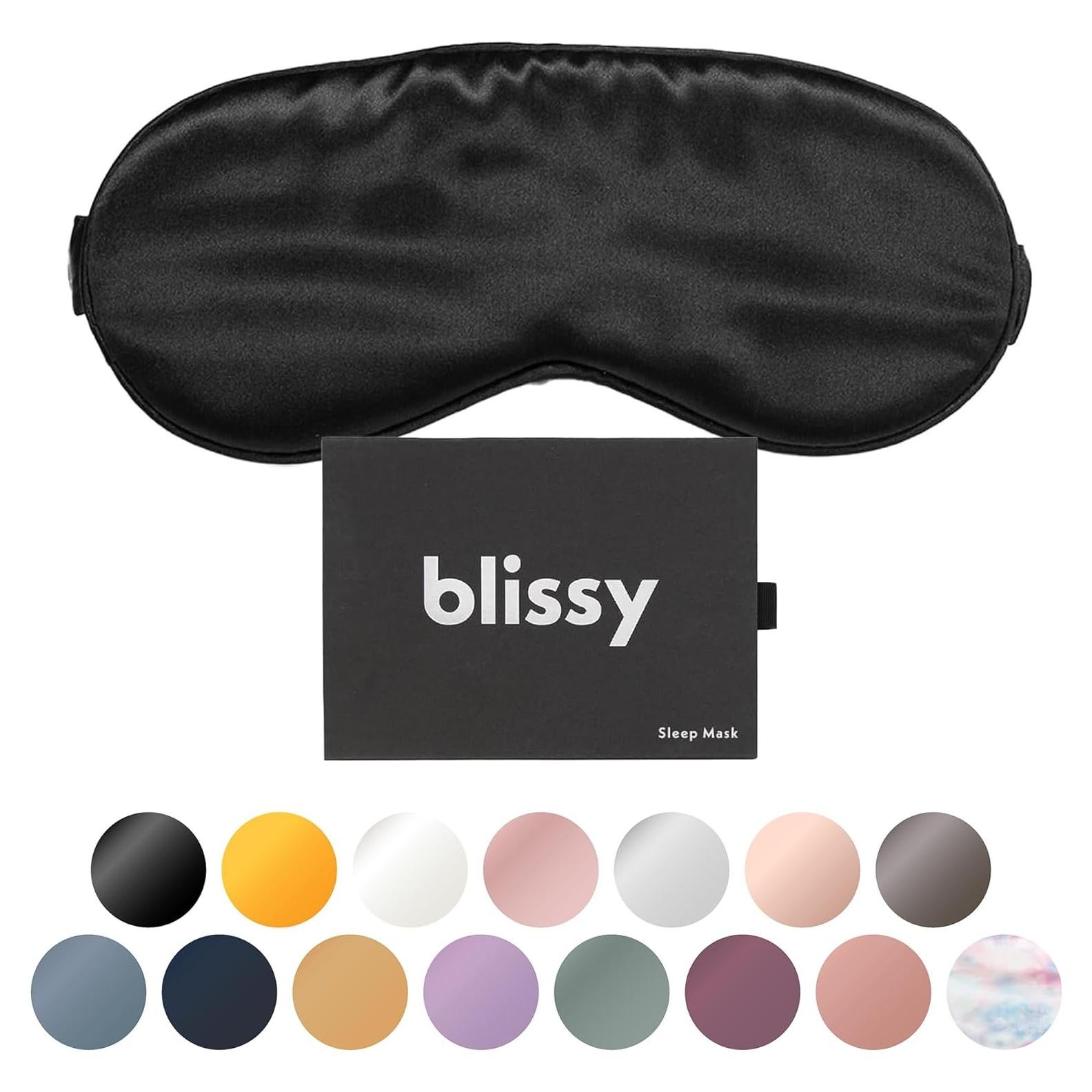 Máscara de Sueño de Seda Blissy - 100% Seda Morera 22 Momme