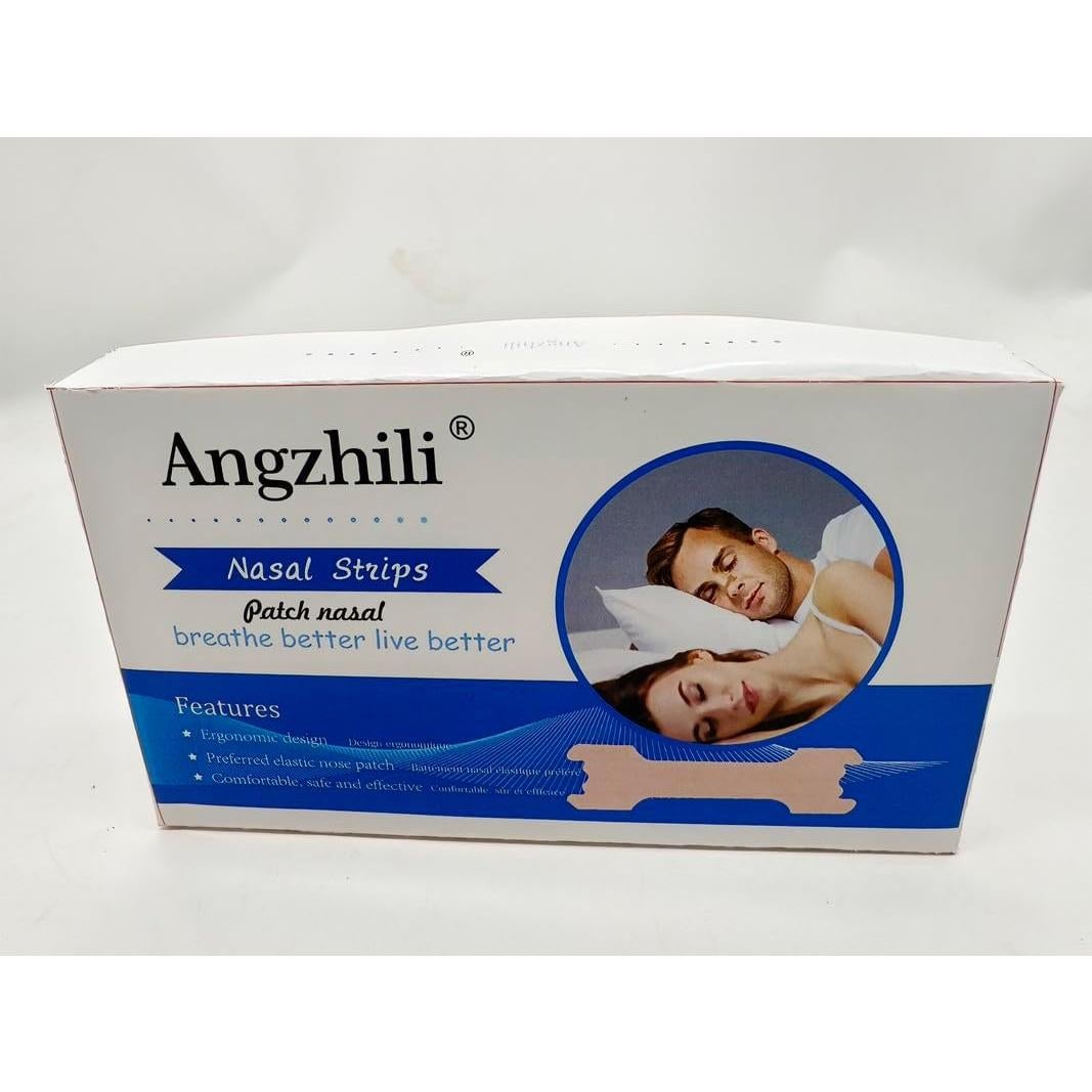 Angzhili Nasal Strips for Reduce Snoring,Anti Snoring Improve Sleeping 66mm*19mm (100)