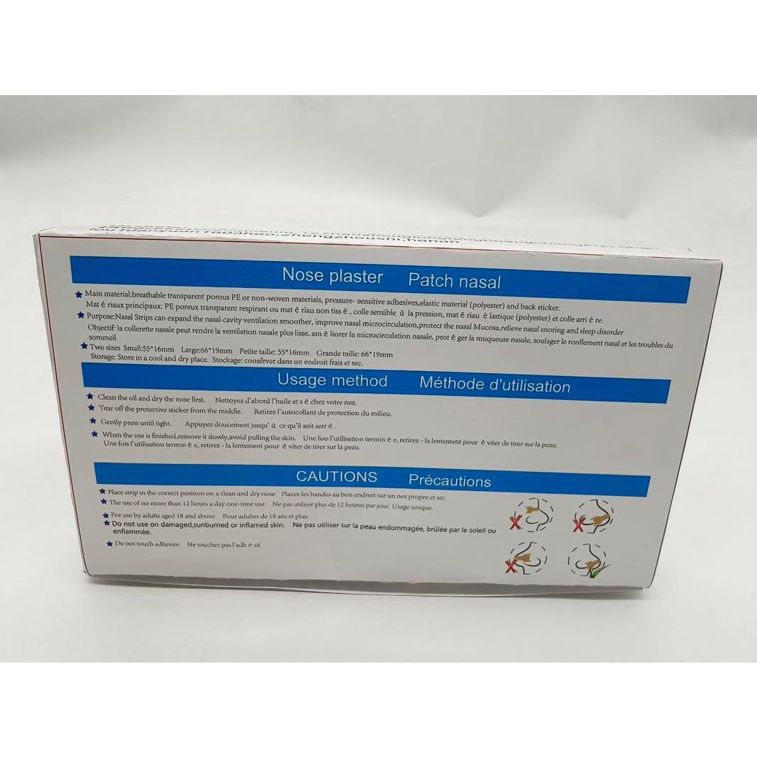 Angzhili Nasal Strips for Reduce Snoring,Anti Snoring Improve Sleeping 66mm*19mm (100)