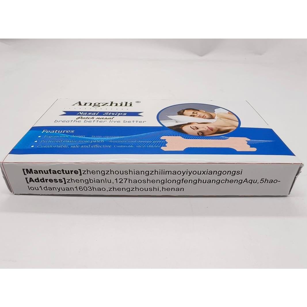 Angzhili Nasal Strips for Reduce Snoring,Anti Snoring Improve Sleeping 66mm*19mm (100)