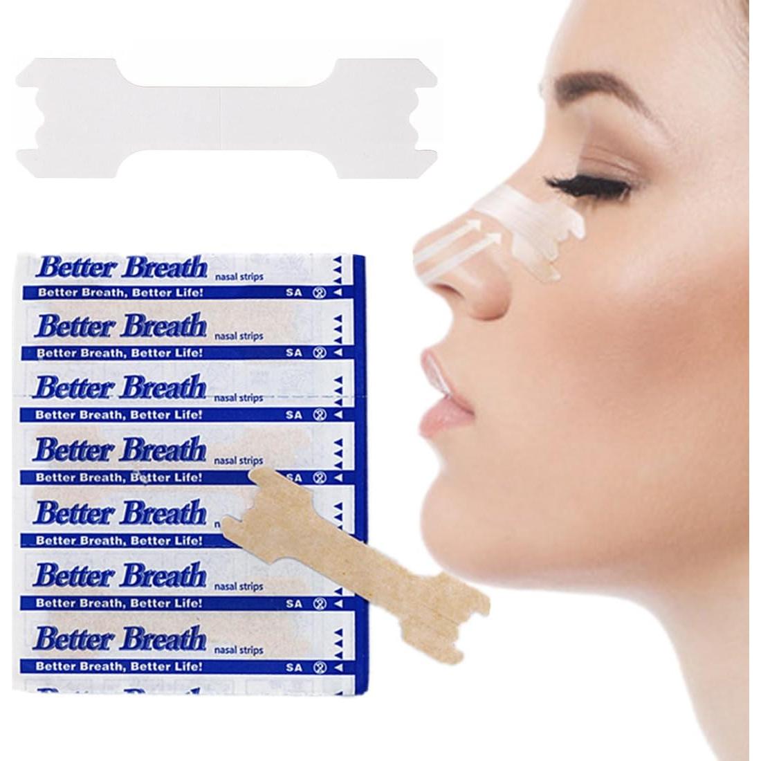 Angzhili Nasal Strips for Reduce Snoring,Anti Snoring Improve Sleeping 66mm*19mm (100)