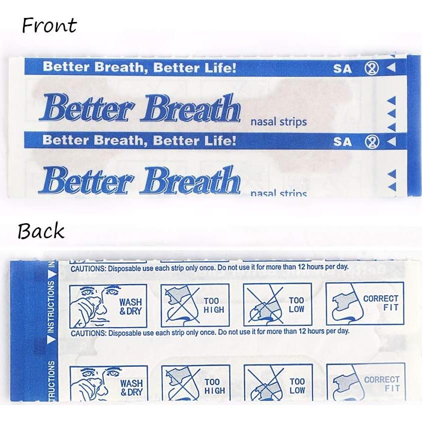 Angzhili Nasal Strips for Reduce Snoring,Anti Snoring Improve Sleeping 66mm*19mm (100)
