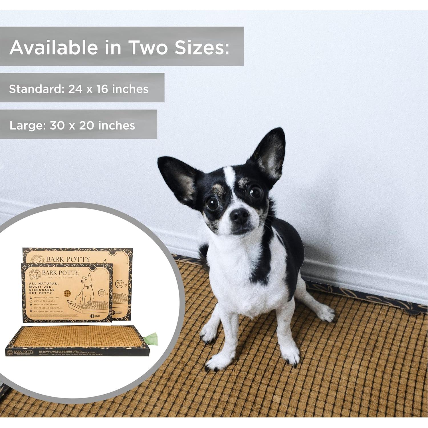 Pañal Desechable para Perros Bark Potty - Estándar 24x16 cm