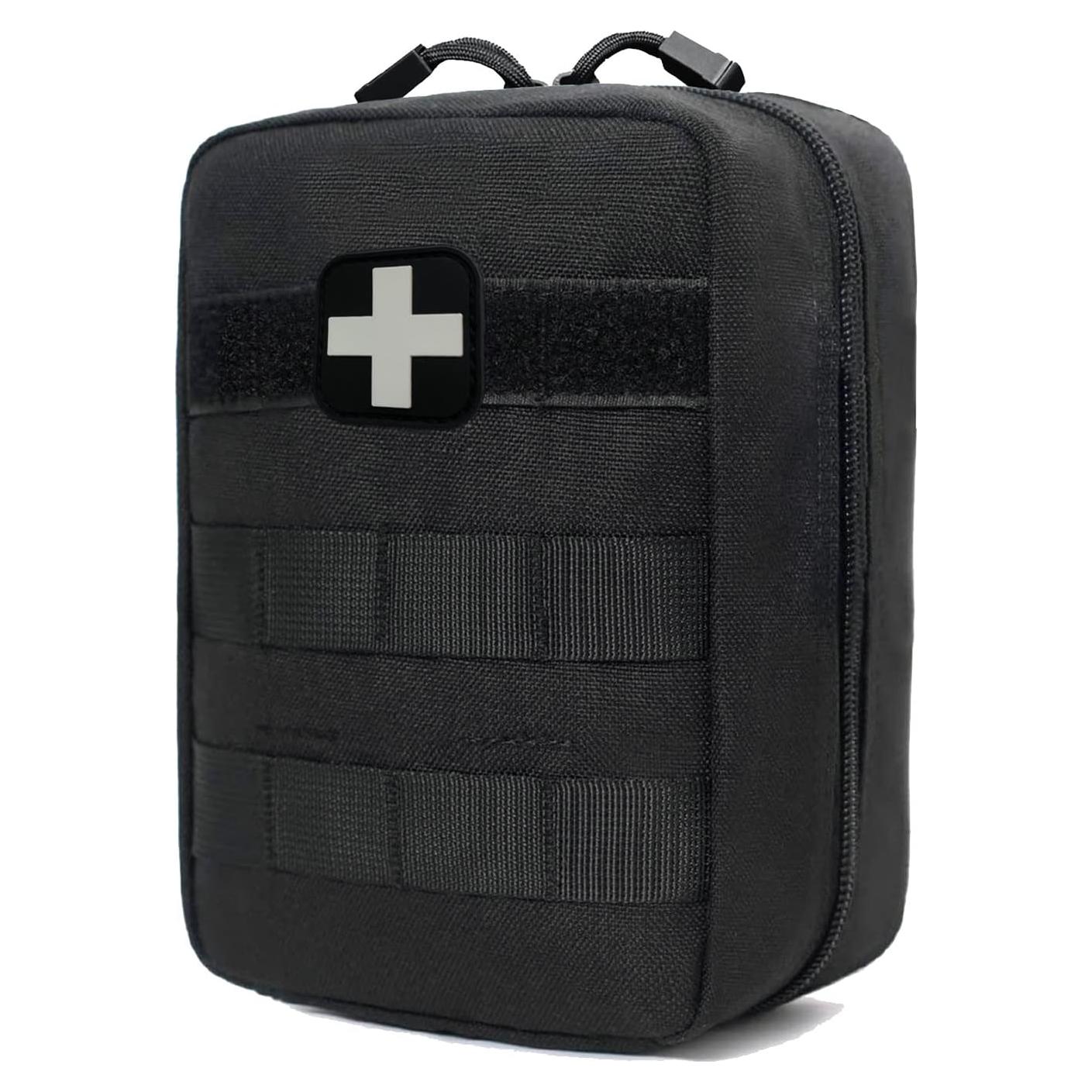 Kit de Primeros Auxilios IFAK Terrernce, Bolsa Táctica Negra 180 Piezas