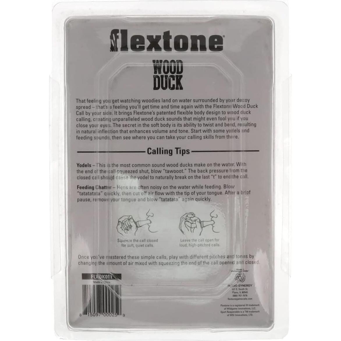 Llamador de Pato Madera Flextone Flexible Sonidos Realistas