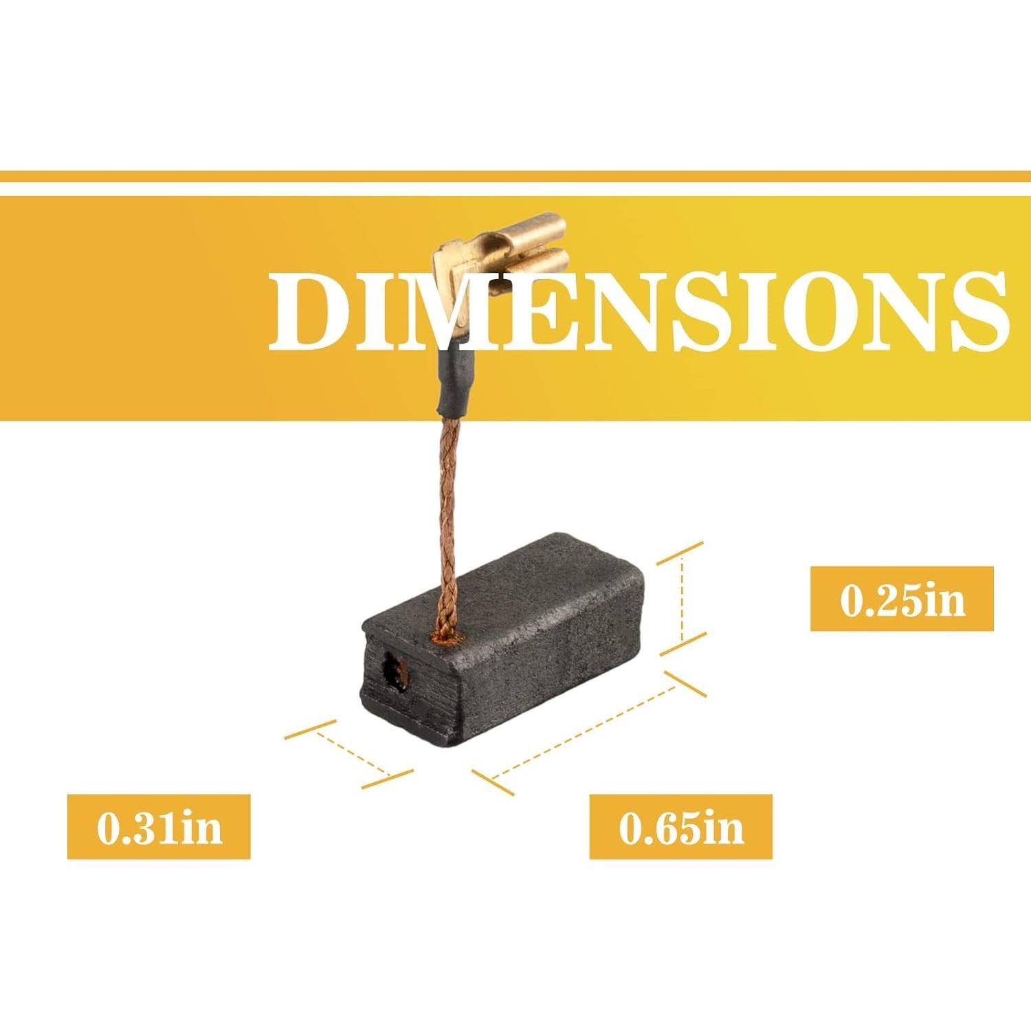 4 Cepillos de Carbono JUXIANG N097696 para DeWalt DWE4011 y más