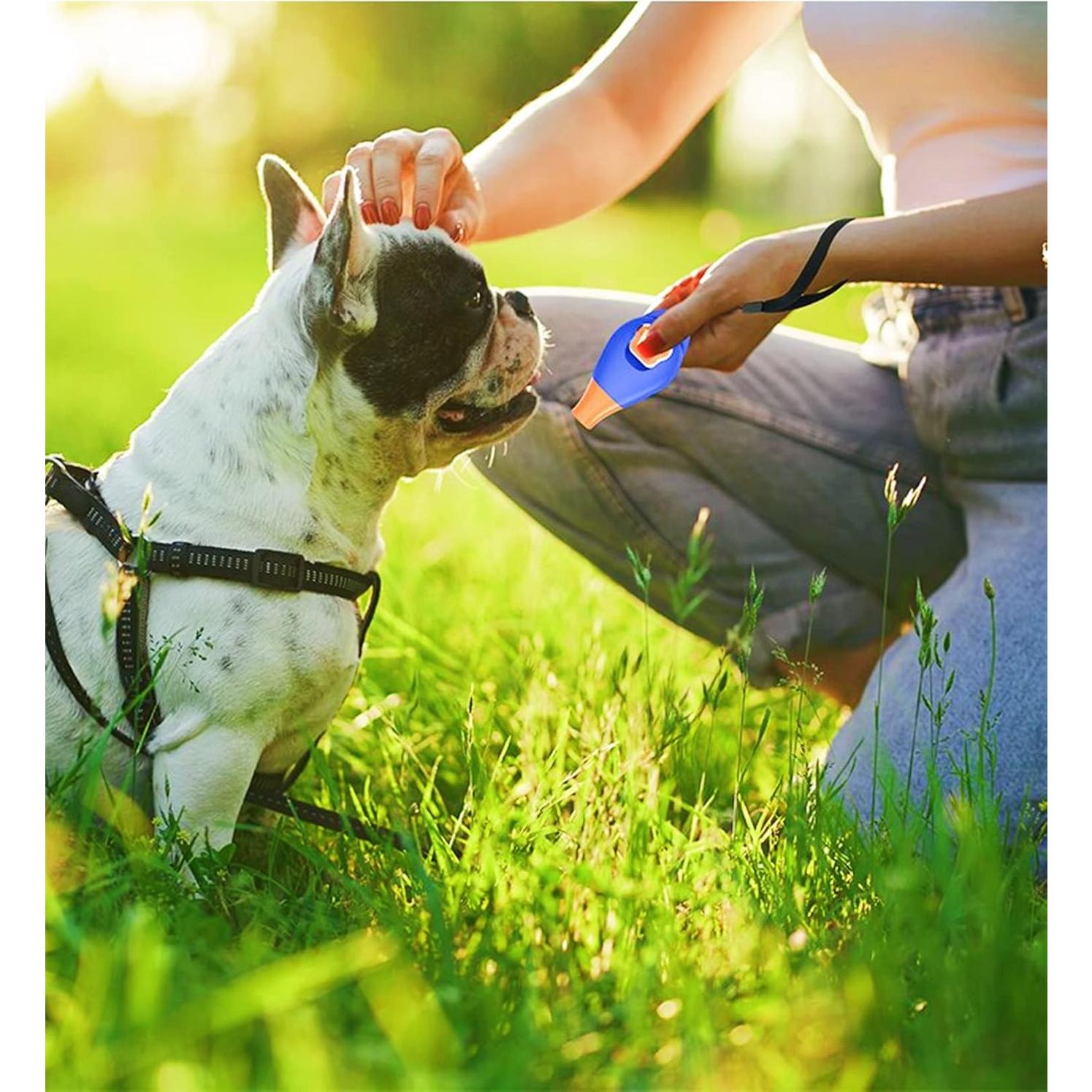 Clicker de Entrenamiento Perros Vivostore con Silbato Azul